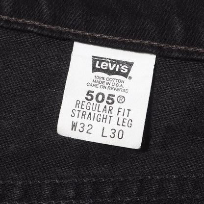 90s 505 後染め ブラック デニムパンツ / USA製 505-0260