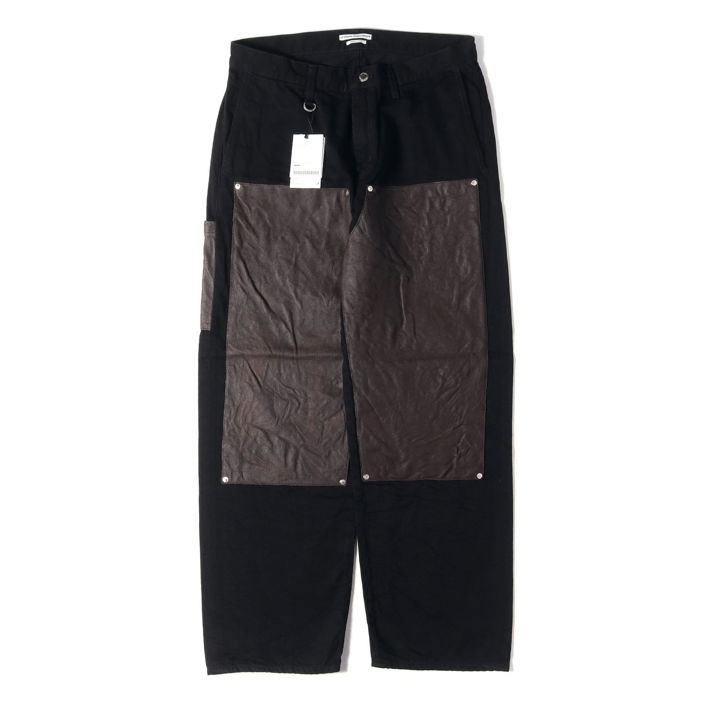 26SS レザーダブルニー デニム ペインターパンツ(LEATHER DOUBLE KNEE DENIM PAINTER PANTS)