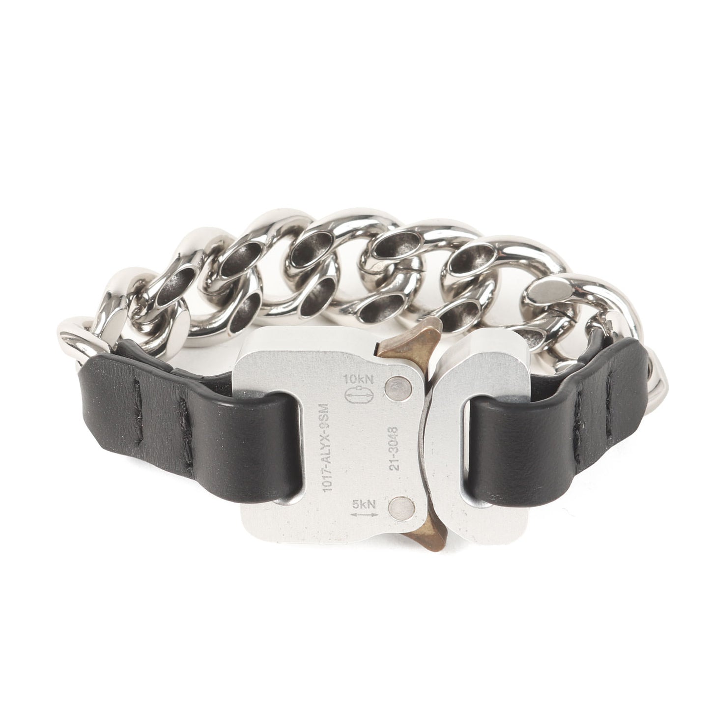 21AW ローラーコースターバックル チェーン ブレスレット(CHAIN BRACELET WITH LEATHER DETAILS)