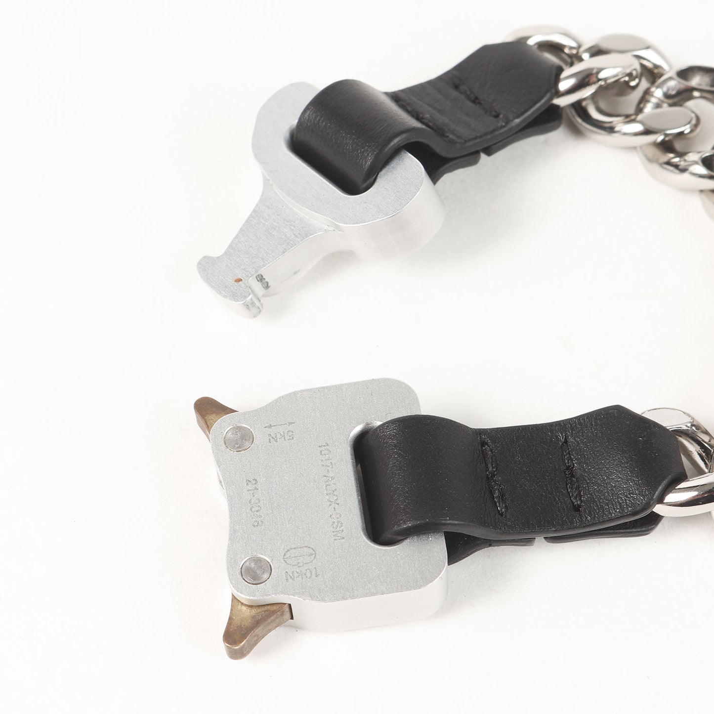 21AW ローラーコースターバックル チェーン ブレスレット(CHAIN BRACELET WITH LEATHER DETAILS)