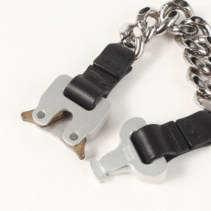 21AW ローラーコースターバックル チェーン ブレスレット(CHAIN BRACELET WITH LEATHER DETAILS)