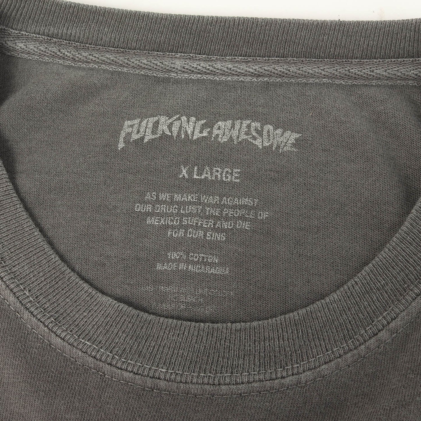 ピグメントダイ加工 ブランドロゴ Tシャツ