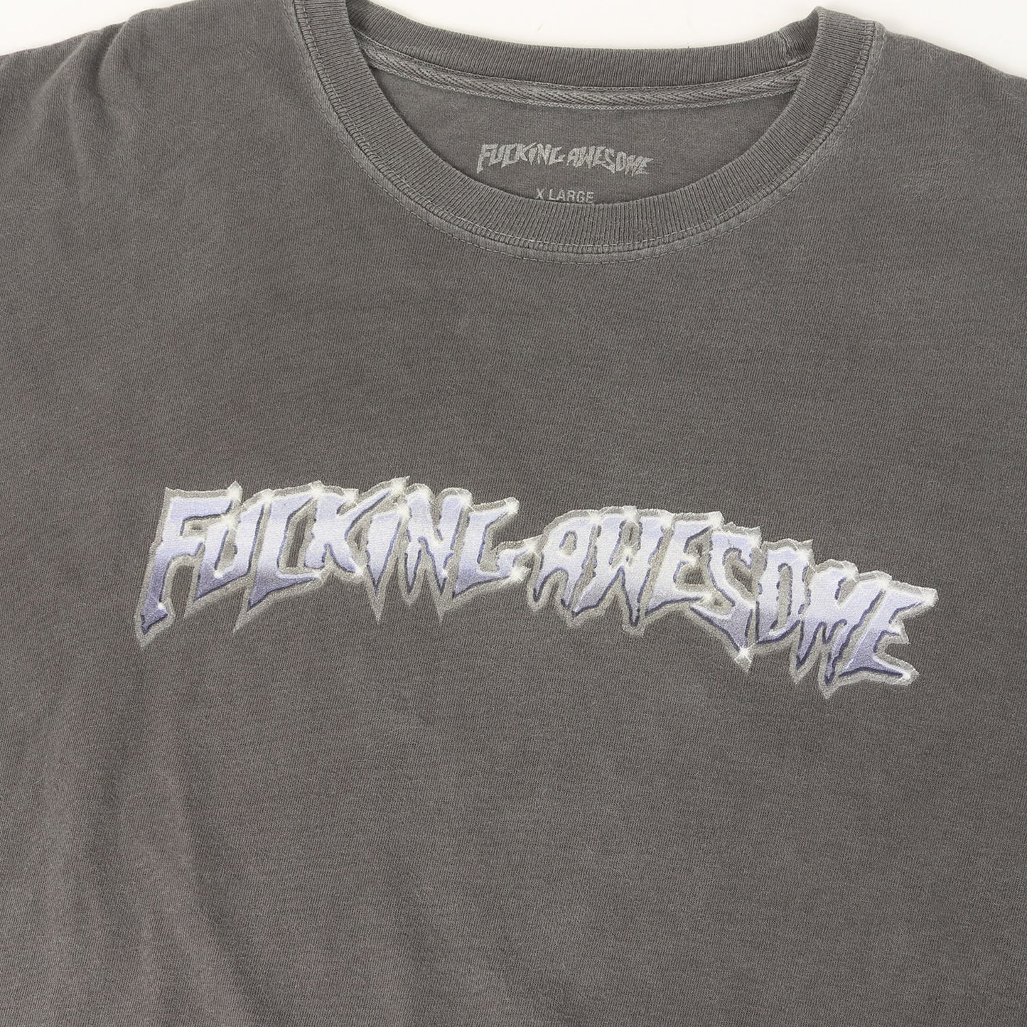 ピグメントダイ加工 ブランドロゴ Tシャツ