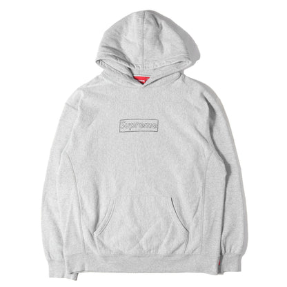 21SS ×KAWS チョーク BOXロゴ スウェットパーカー(Chalk Logo Hooded Sweatshirt)
