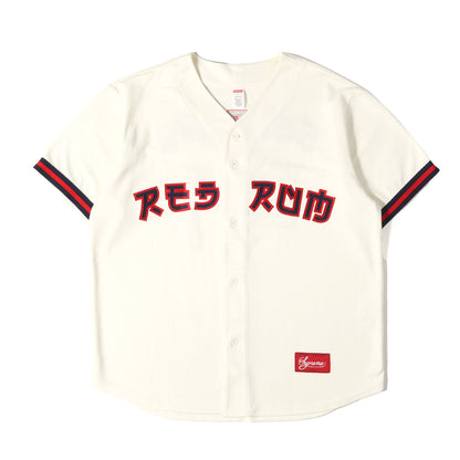 アップリケロゴ ベースボールシャツ / ジャージ(Red Rum Baseball Jersey)