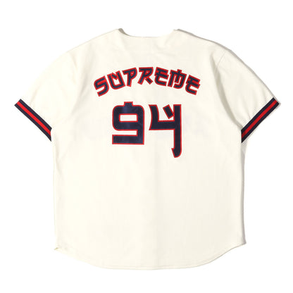 アップリケロゴ ベースボールシャツ / ジャージ(Red Rum Baseball Jersey)