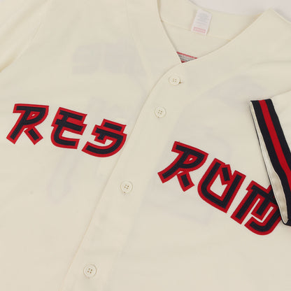 アップリケロゴ ベースボールシャツ / ジャージ(Red Rum Baseball Jersey)