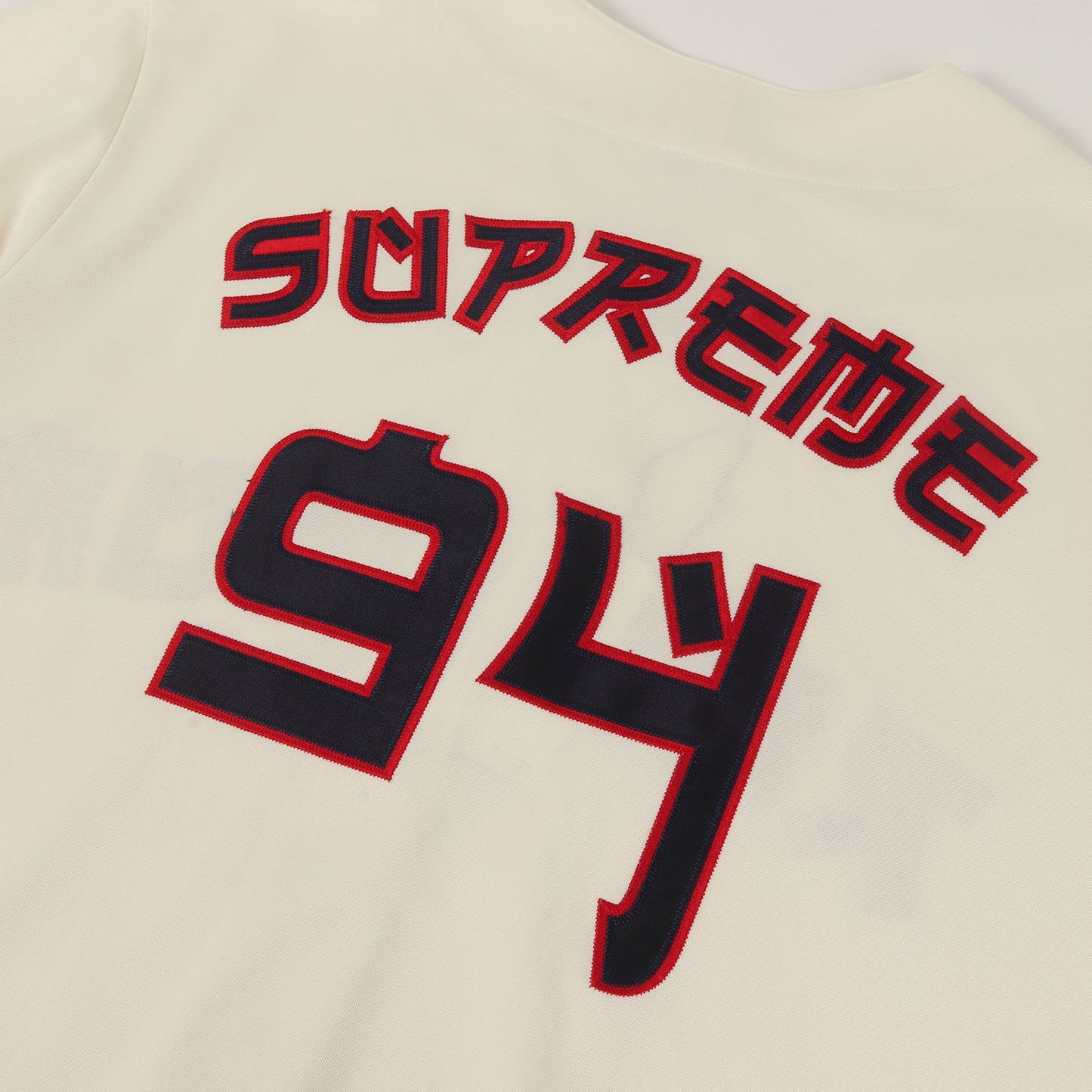 アップリケロゴ ベースボールシャツ / ジャージ(Red Rum Baseball Jersey)