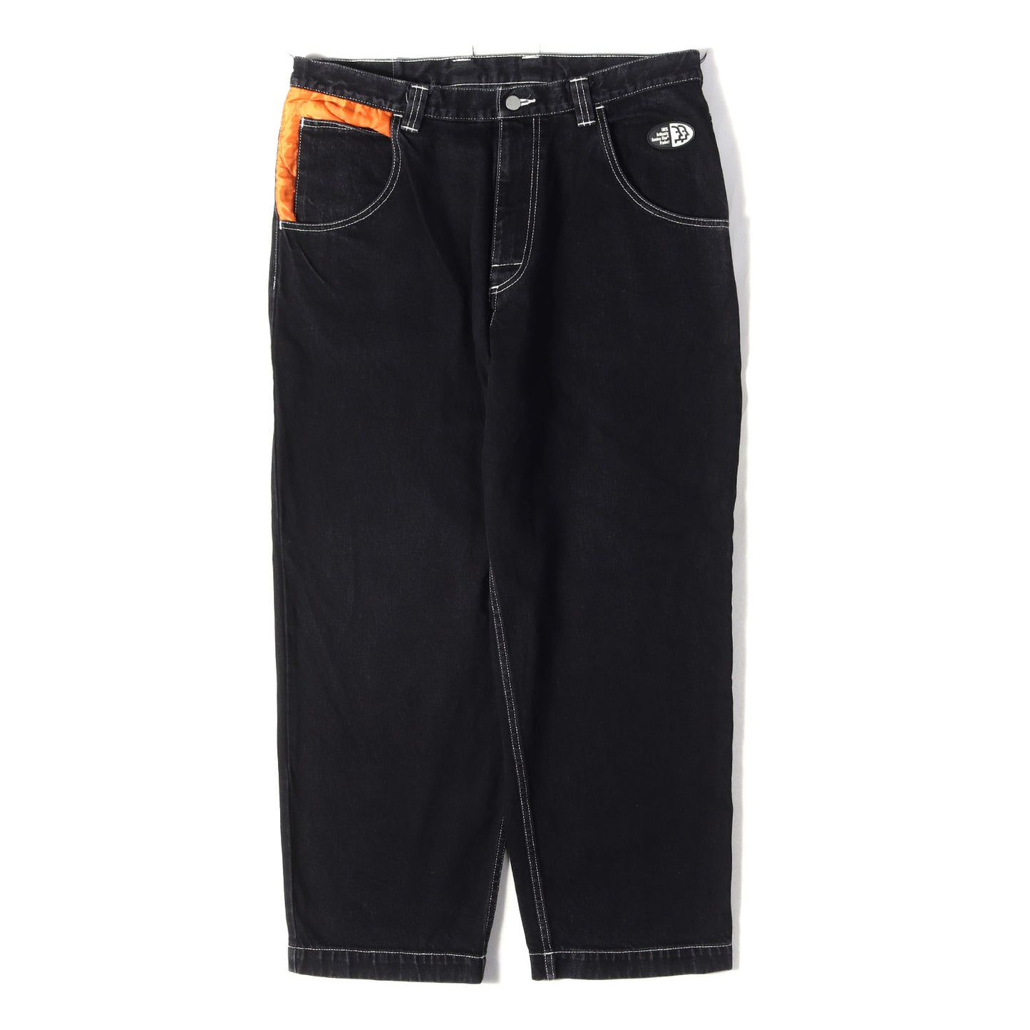 キルティング デザイン バギー デニムパンツ(BAGGY PANTS)