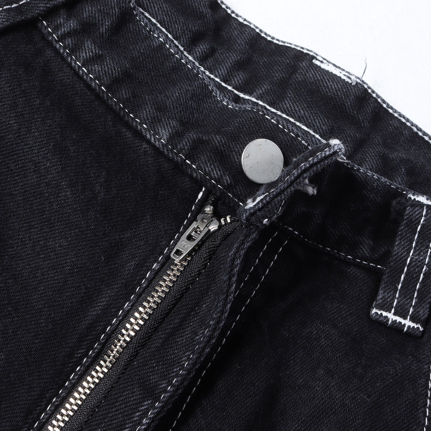キルティング デザイン バギー デニムパンツ(BAGGY PANTS)