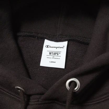 25AW ×Champion ロゴ刺繍 スウェットパーカー(ACADEMY / HOODED / CTPL)