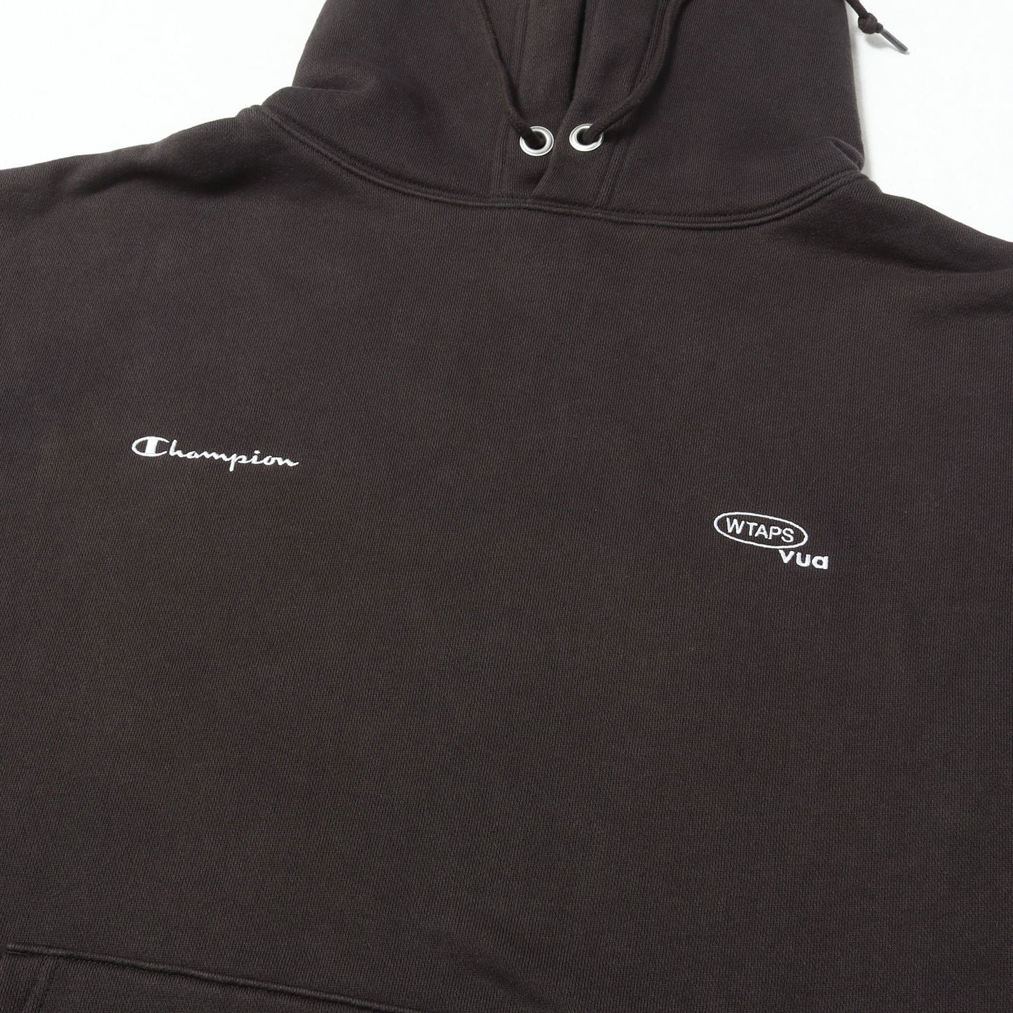 25AW ×Champion ロゴ刺繍 スウェットパーカー(ACADEMY / HOODED / CTPL)
