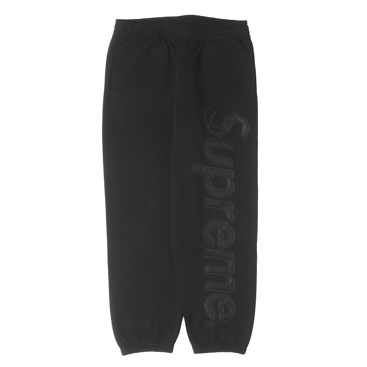 23AW ビッグサテンアップリケ スウェットパンツ(Satin Applique Sweatpant)