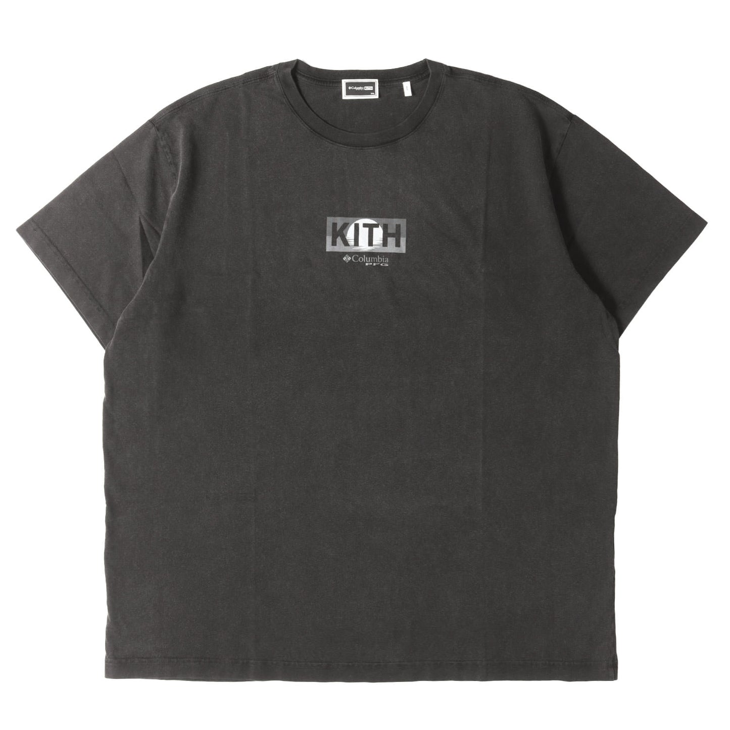 23SS ×Columbia PFG ヴィンテージ加工 BOXロゴ Tシャツ(Full Moon Vintage Tee)