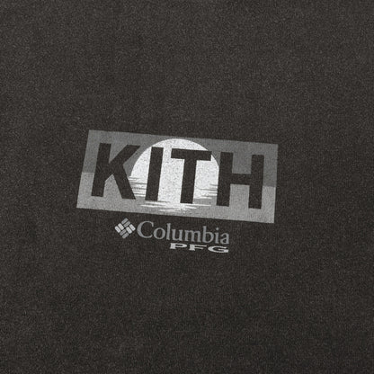 23SS ×Columbia PFG ヴィンテージ加工 BOXロゴ Tシャツ(Full Moon Vintage Tee)