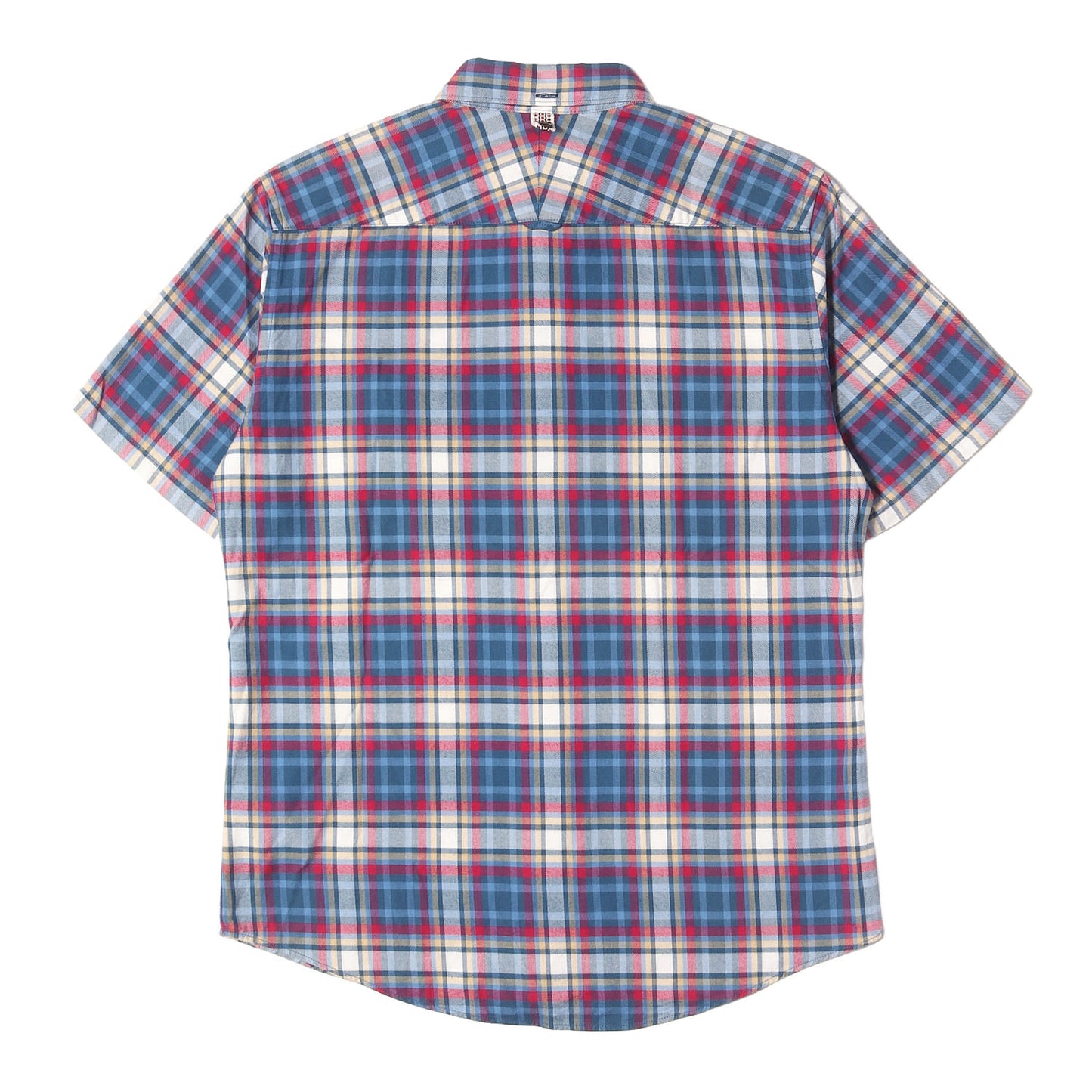 00s ジップポケット付き チェック ボタンダウン 半袖シャツ(JUNEAU WELD CHAMBRAY S/S GIZA)