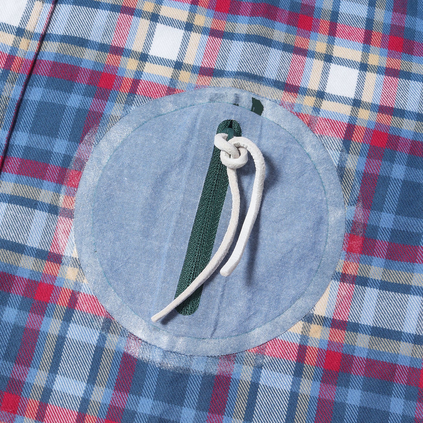 00s ジップポケット付き チェック ボタンダウン 半袖シャツ(JUNEAU WELD CHAMBRAY S/S GIZA)