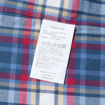 00s ジップポケット付き チェック ボタンダウン 半袖シャツ(JUNEAU WELD CHAMBRAY S/S GIZA)