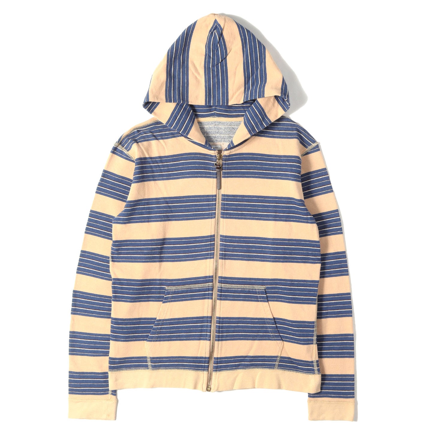 ボーダー フルジップ スウェットパーカー(ANTIQUE BORDER F.Z. HOODIE)
