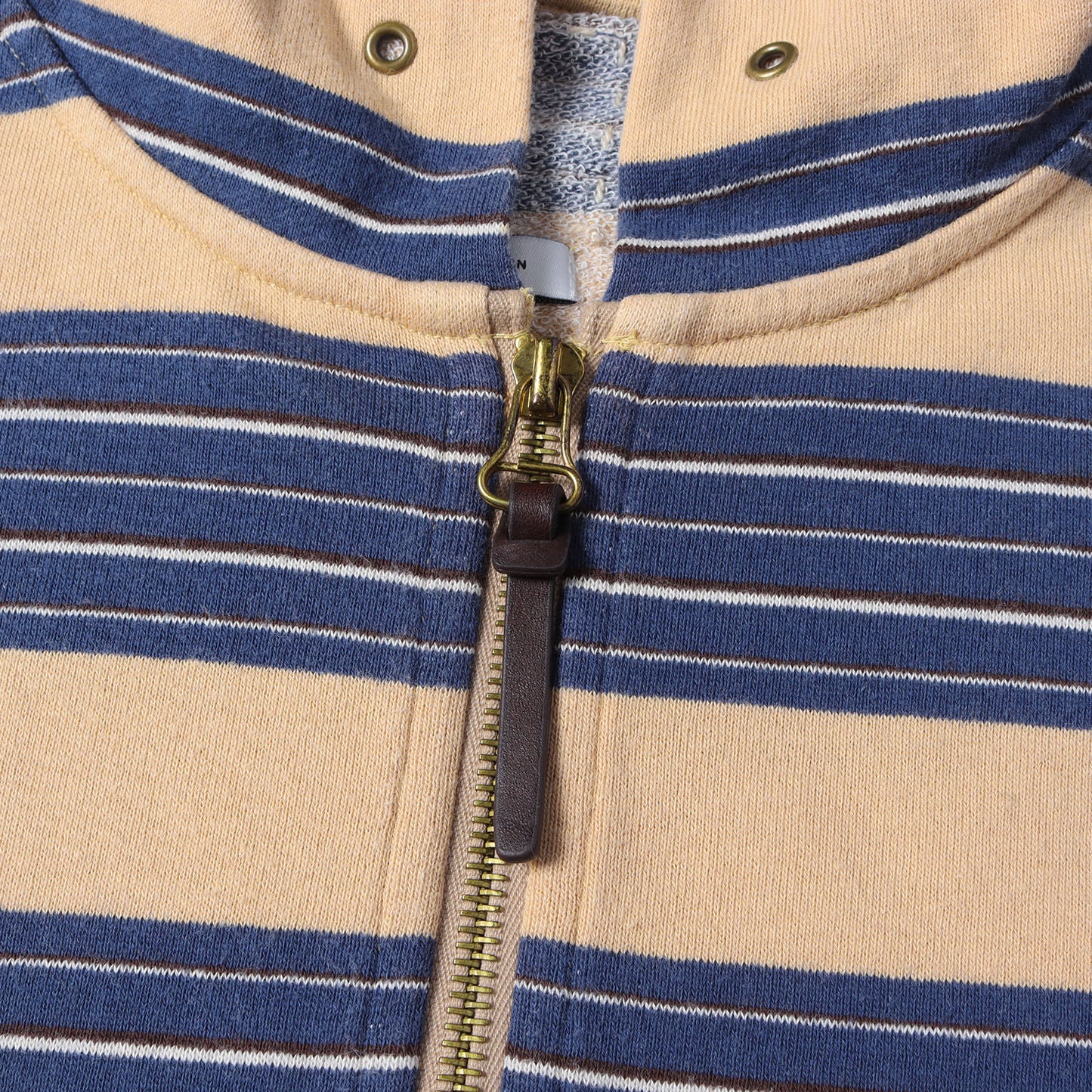 ボーダー フルジップ スウェットパーカー(ANTIQUE BORDER F.Z. HOODIE)