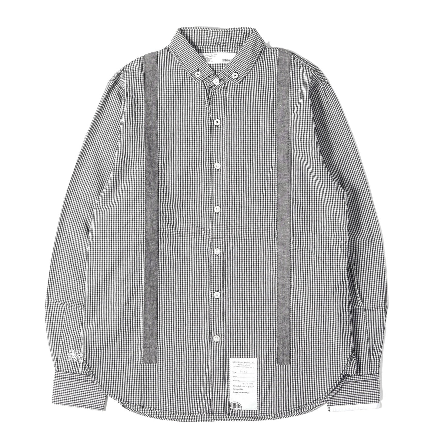 フェイクサスペンダー ギンガムチェック ボタンダウンシャツ(SUS / C-SHIRT. LS)