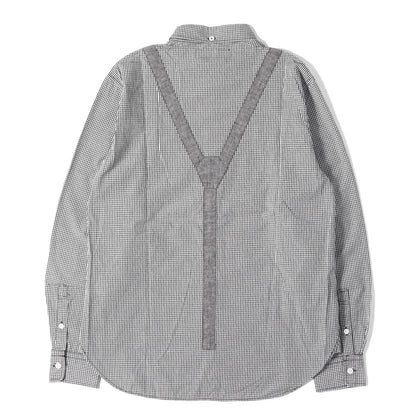 フェイクサスペンダー ギンガムチェック ボタンダウンシャツ(SUS / C-SHIRT. LS)
