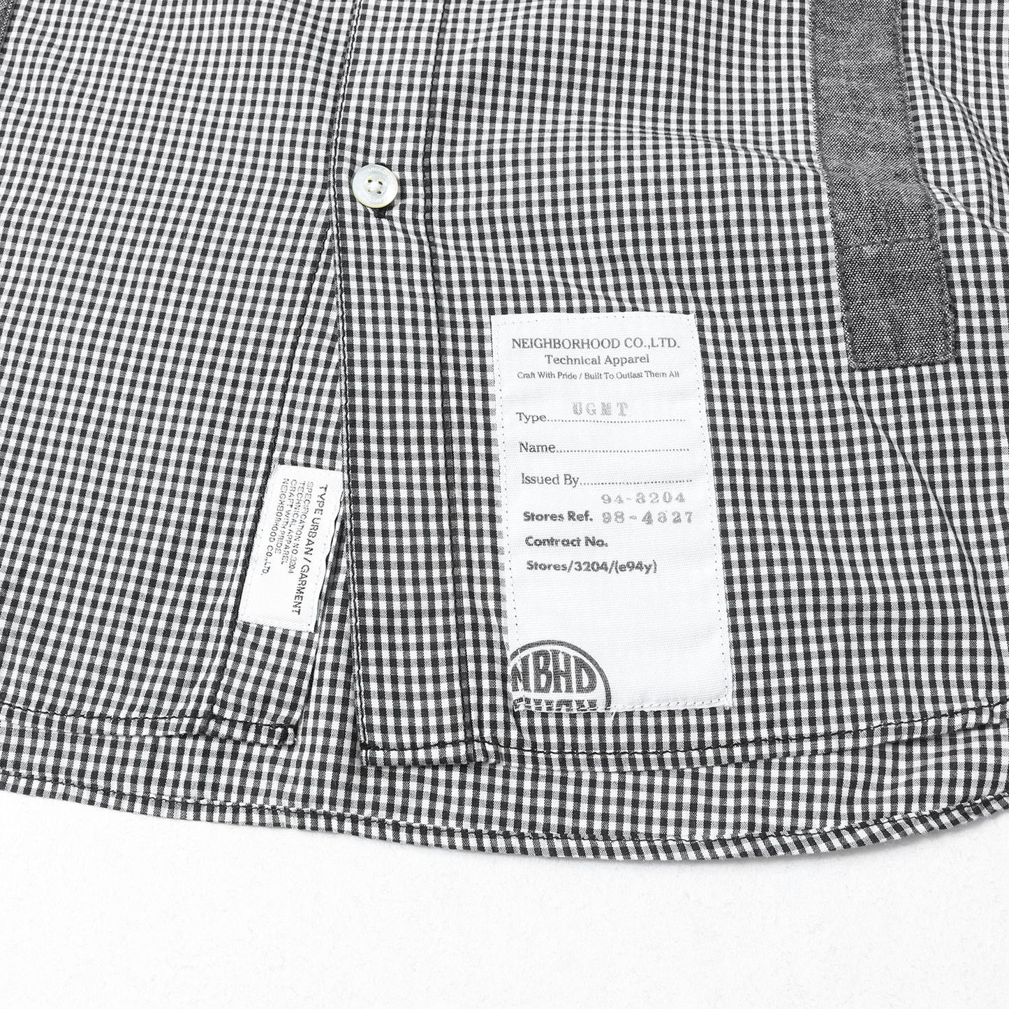 フェイクサスペンダー ギンガムチェック ボタンダウンシャツ(SUS / C-SHIRT. LS)
