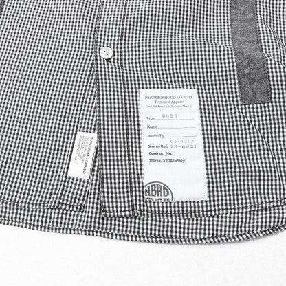 フェイクサスペンダー ギンガムチェック ボタンダウンシャツ(SUS / C-SHIRT. LS)