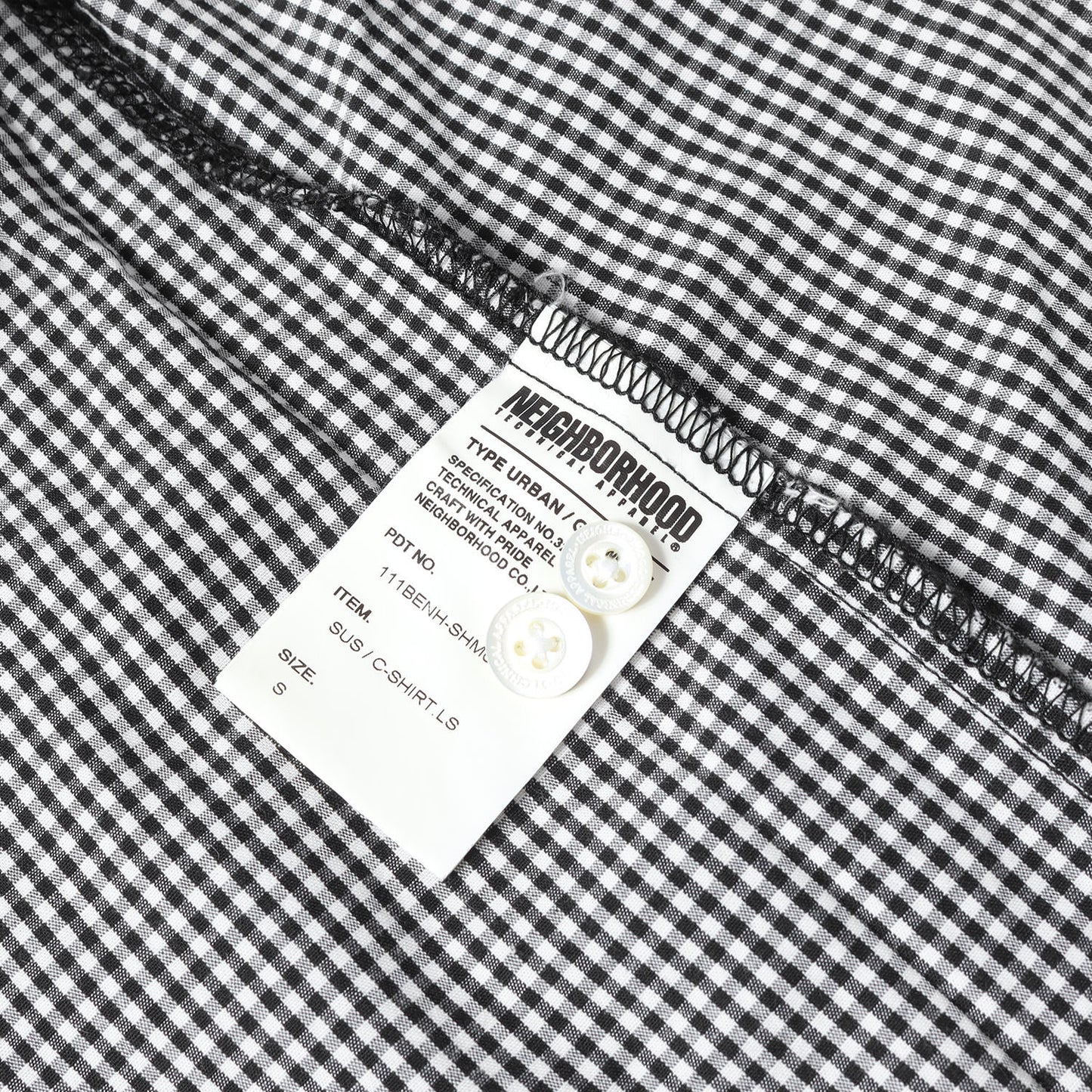 フェイクサスペンダー ギンガムチェック ボタンダウンシャツ(SUS / C-SHIRT. LS)