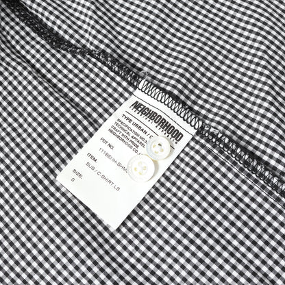 フェイクサスペンダー ギンガムチェック ボタンダウンシャツ(SUS / C-SHIRT. LS)
