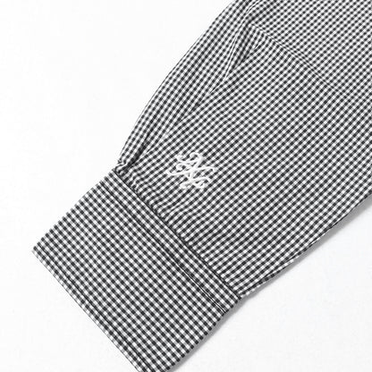 フェイクサスペンダー ギンガムチェック ボタンダウンシャツ(SUS / C-SHIRT. LS)