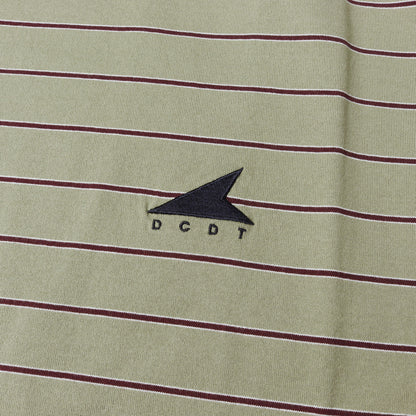 25SS ロゴ刺繍 ボーダー ポケット Tシャツ(HORIZONTAL STRIPE SS)