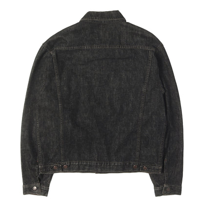 [濃黒 極東リーバイス] 90s 70651-0259 先染め ブラック デニムジャケット / マカオ製 ボタン裏刻印H07