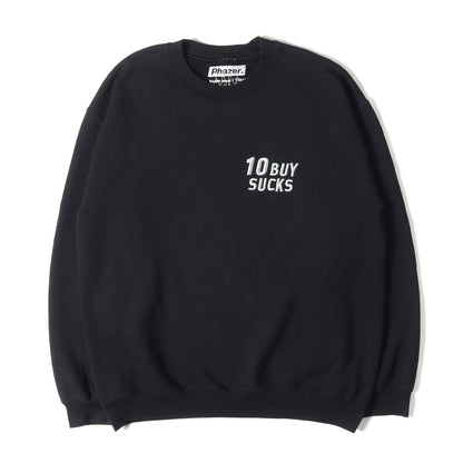 10BUY SUCKSロゴ クルーネック スウェット
