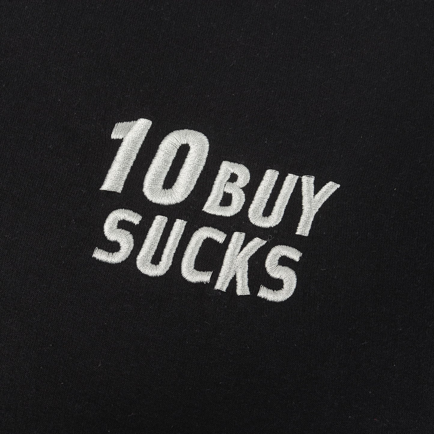10BUY SUCKSロゴ クルーネック スウェット