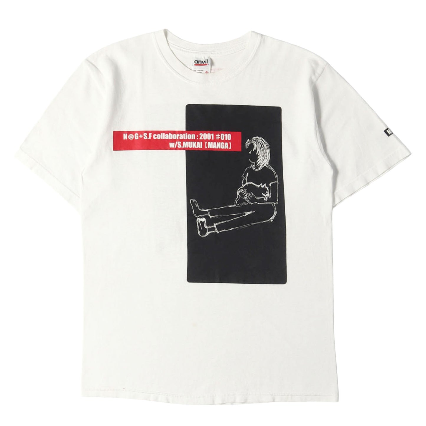 00s 永瀬正敏 × 向井秀徳 N@G+S.F MANGA Tシャツ / サルバドール製 anvil