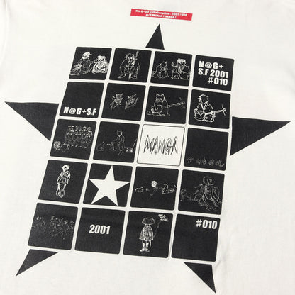 00s 永瀬正敏 × 向井秀徳 N@G+S.F MANGA Tシャツ / サルバドール製 anvil