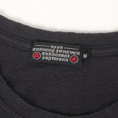 00s ダメージ加工 ロゴプリント ポケット Tシャツ