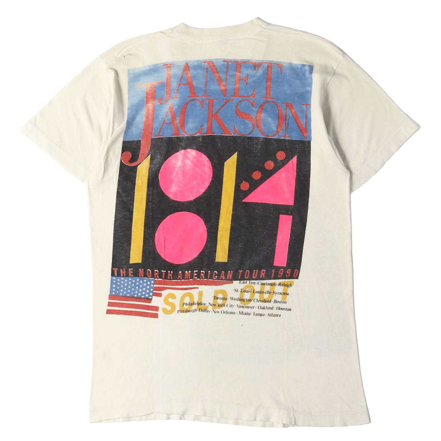 90s Janet Jackson Rhythm Nation World Tour 1990 ジャネット・ジャクソン Tシャツ USA製
