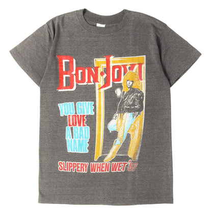 [雰囲気抜群] 80s Bon Jovi Slippery When Wet Tour 87 ボン・ジョヴィ Tシャツ