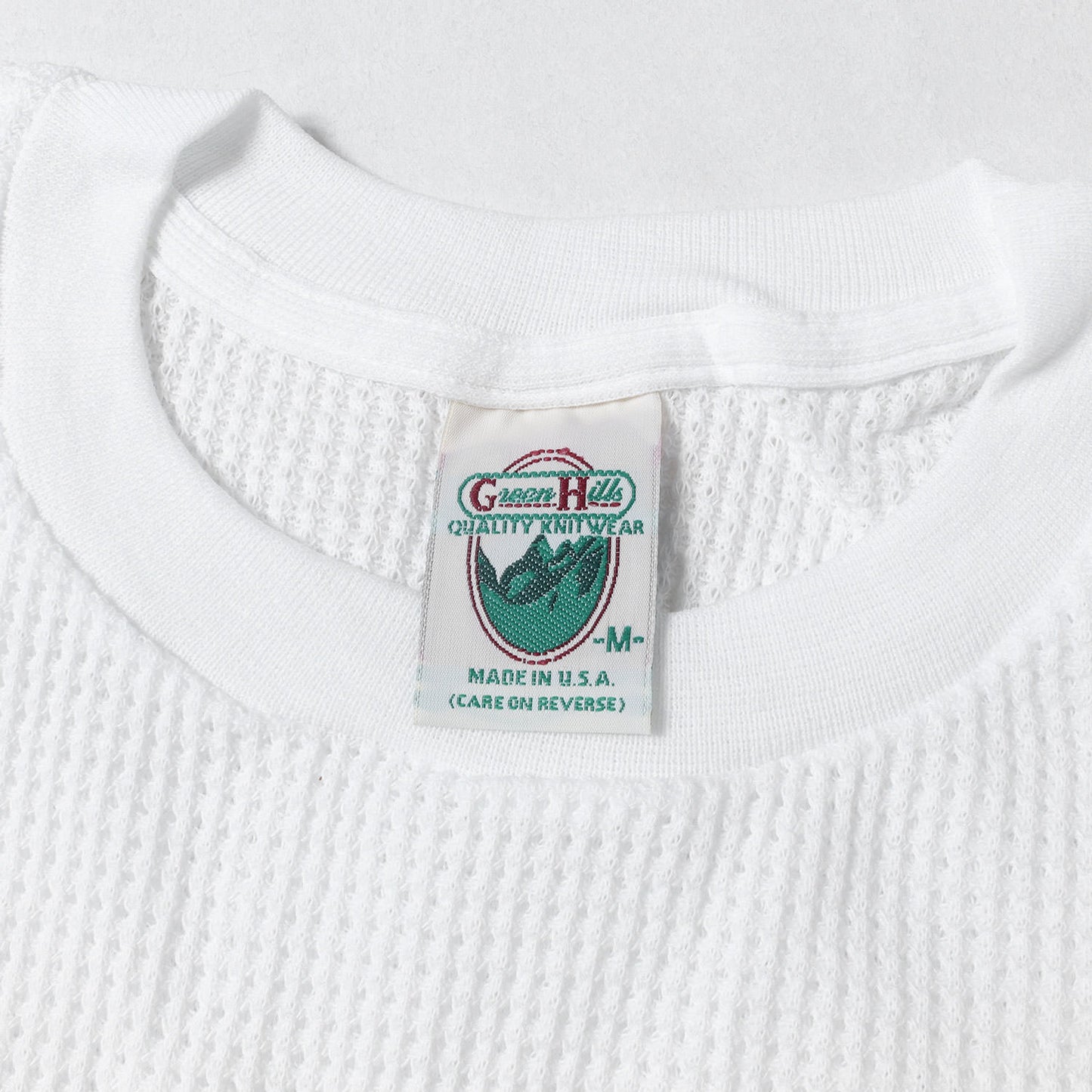 [デッドストック 2色セット] 80s クルーネック サーマル Tシャツ / USA製 Green Hills