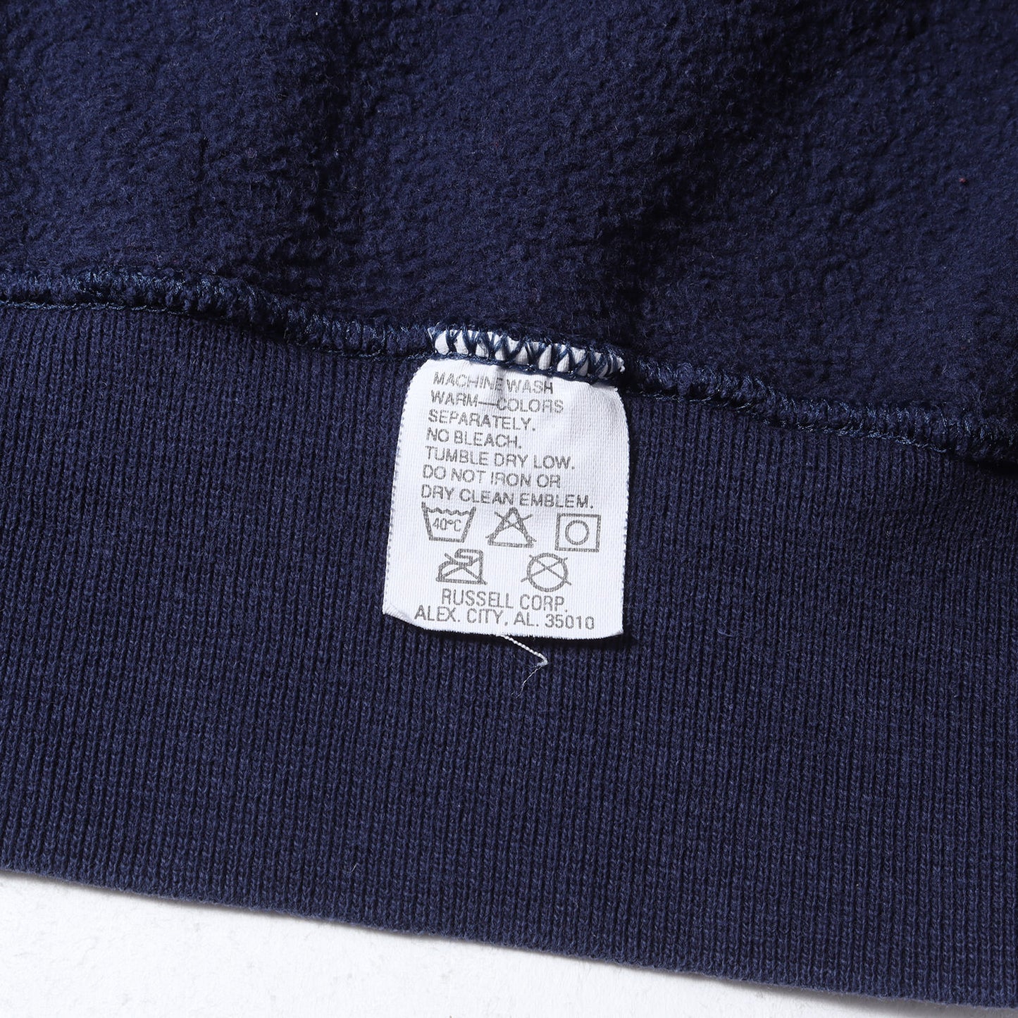 90s ワンポイント刺繍 タートルネック 前V スウェット USA製