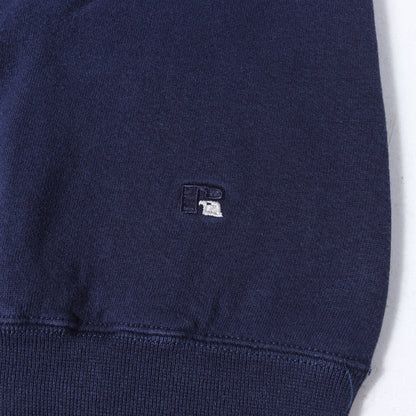 90s ワンポイント刺繍 タートルネック 前V スウェット USA製