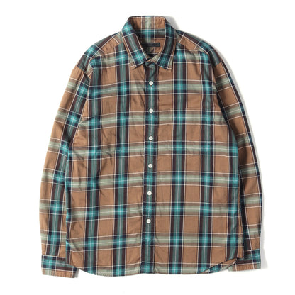 22SS タータンチェック コットン シャツ(SHAPED REGULAR COLLAR CHECK SHIRT)