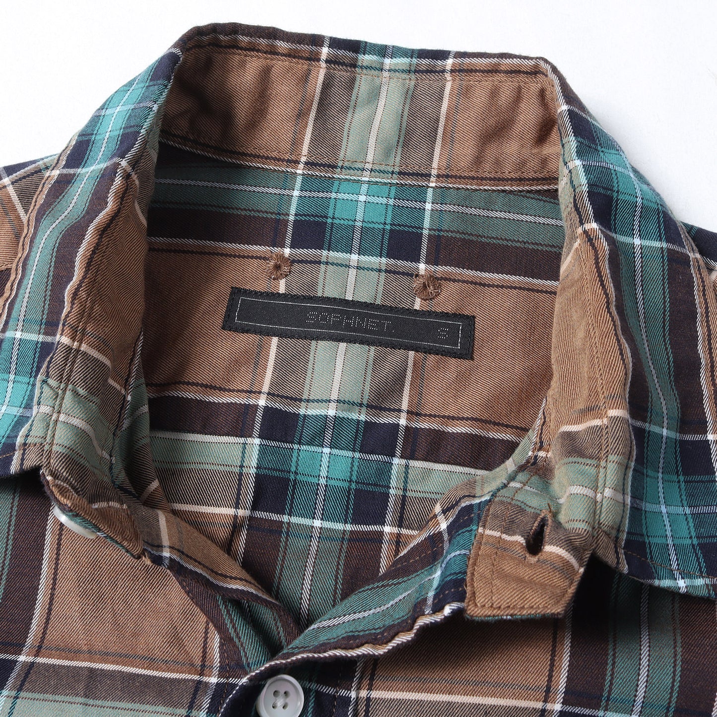 22SS タータンチェック コットン シャツ(SHAPED REGULAR COLLAR CHECK SHIRT)