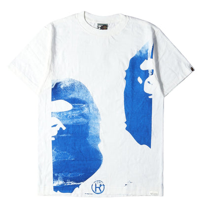 00s 100枚 青山限定 猿顔 手刷りプリント Tシャツ(デットストック)