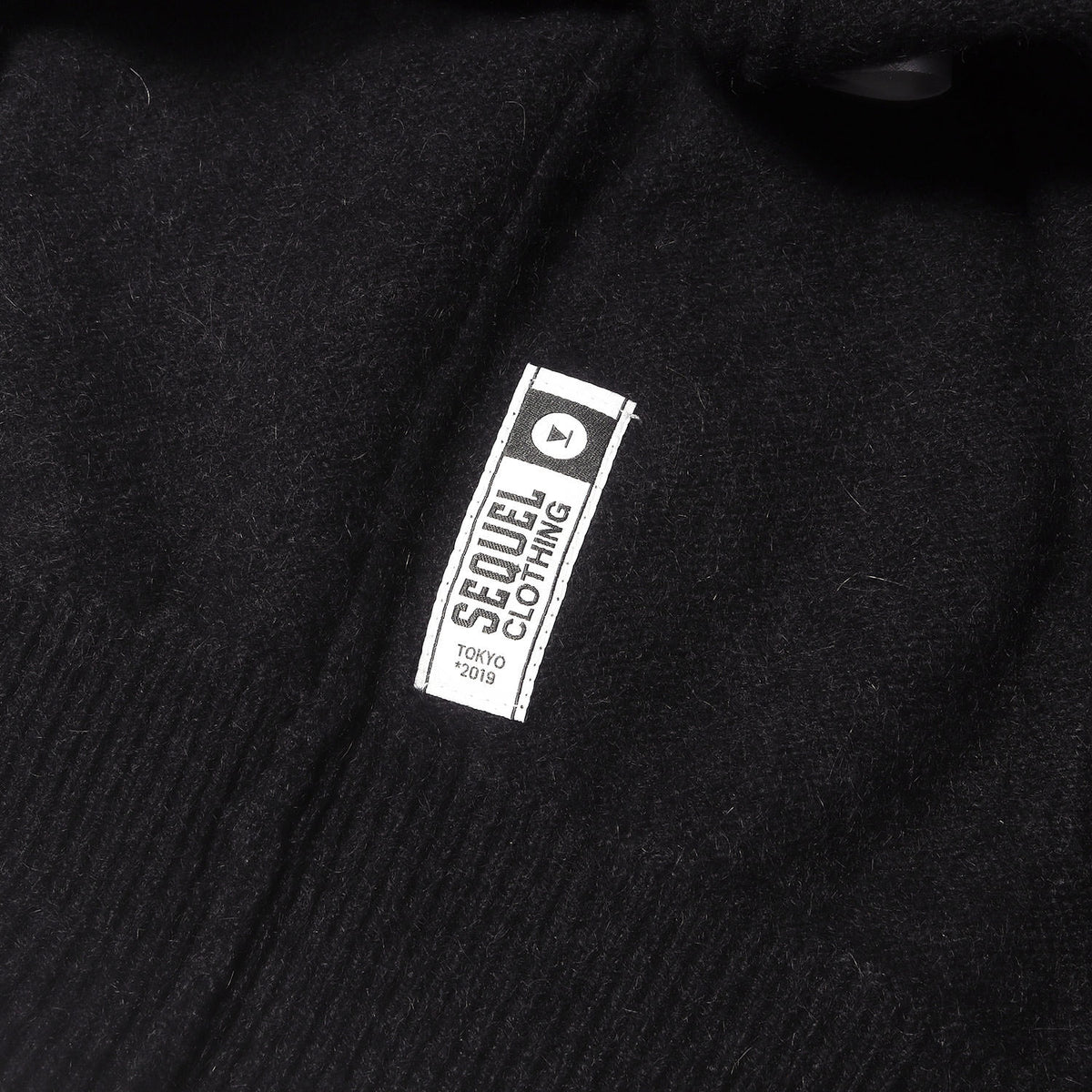 24AW チェーン刺繍ロゴ ラクーンニット カーディガン