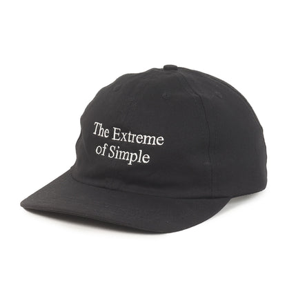 24SS ロゴ刺繍 コットンツイル 6パネルキャップ(Simple Cotton Cap)