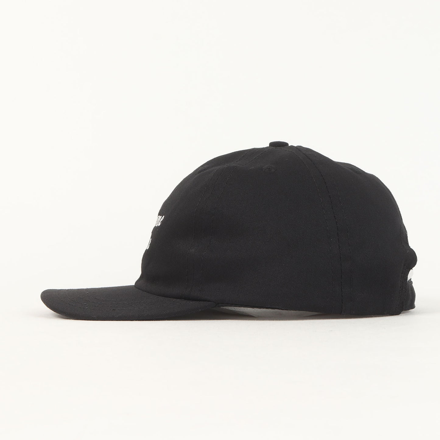 24SS ロゴ刺繍 コットンツイル 6パネルキャップ(Simple Cotton Cap)