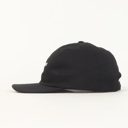 24SS ロゴ刺繍 コットンツイル 6パネルキャップ(Simple Cotton Cap)